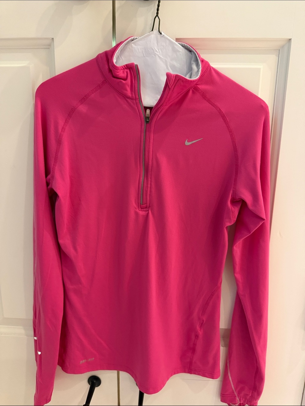 Nike Hot Pink Quarter-Zip Dri-FIT Performance Top